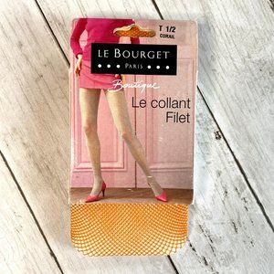 NEW Le Bourget Vintage Orange Fishnet Tights / 1-2